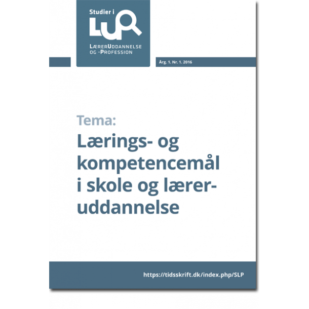 Nr. 1, 2016: Lrings- og kompetenceml i skole og lreruddannelse