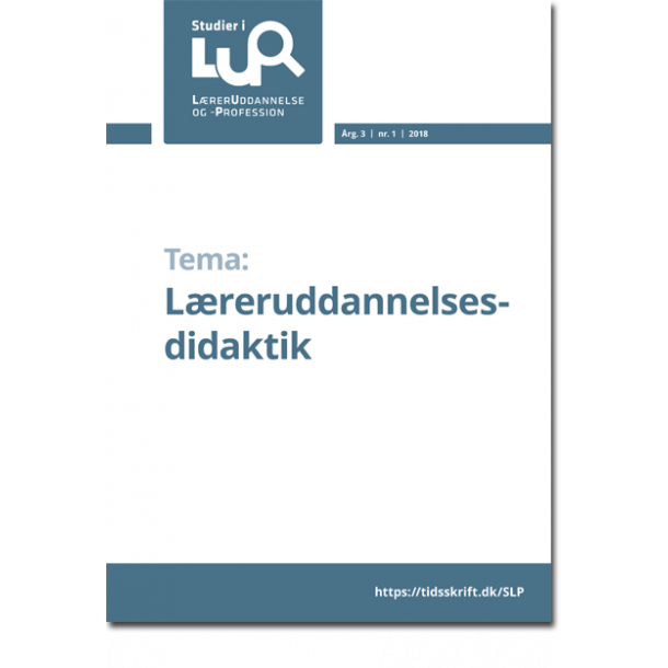 Nr. 1, 2018: L�reruddannelsesdidaktik
