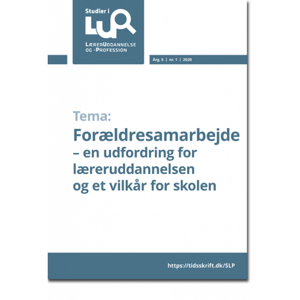 Nr. 1, 2020: Forldresamarbejde