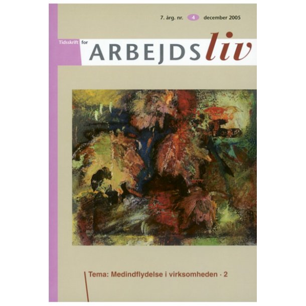 2005 - Nr. 4 - Medindflydelse i virksomheden - 2